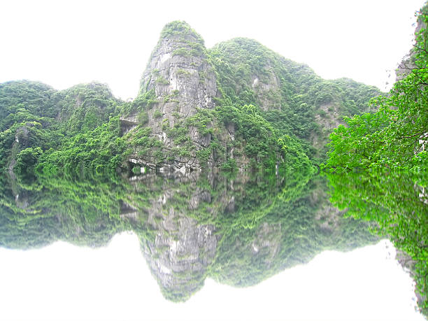 istock Landscape with moutain and river, Trang An, Ninh Binh, Vietnam 528389451