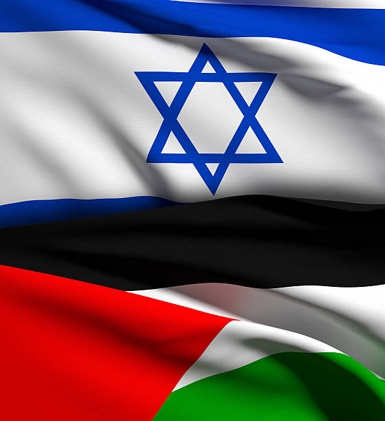 istock israel and palestine flag 528391249