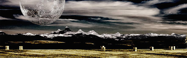istock Montana Mountains and Farm 528393805