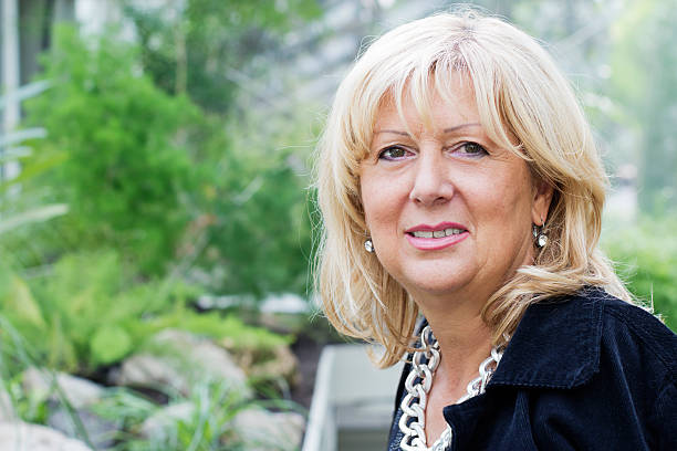 istock Mature woman portrait 528394215