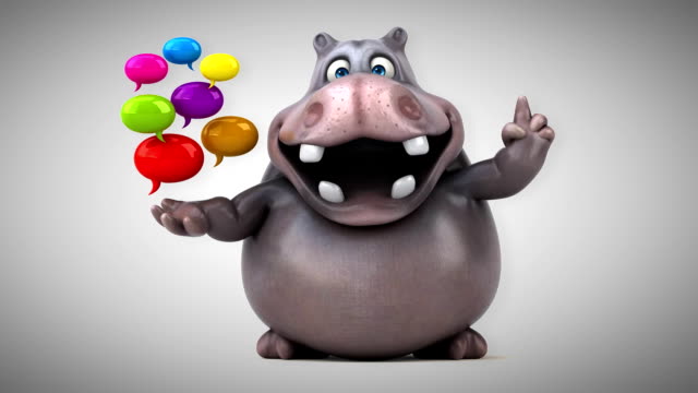 Hippo Cartoon Stock Videos and Royalty-Free Footage - iStock