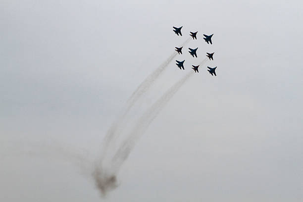 istock russian aircraft at the airshow 528411011