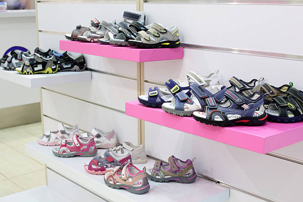 istock brand new interior of cloth store 528411937
