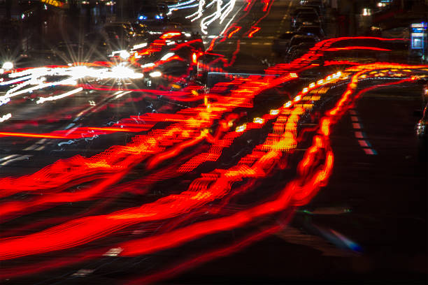 istock the light trails on the street 528413633