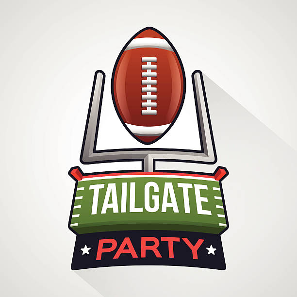 football tailgate party - end zone stock-grafiken, -clipart, -cartoons und -symbole