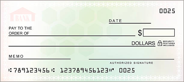 multicolored blank check - vector - 支票 圖片 幅插畫檔、美工圖案、卡通及圖標