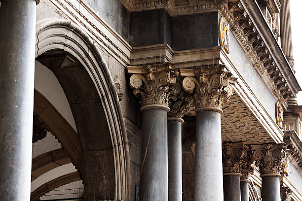 istock Columns of town hall Cologne 528414547