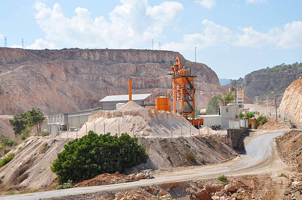 istock Building Roads - Asphalt Plant 528414635