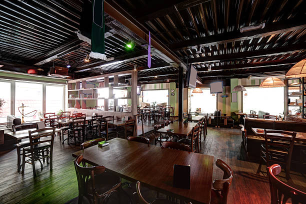 istock european restaurant in bright colors 528414823