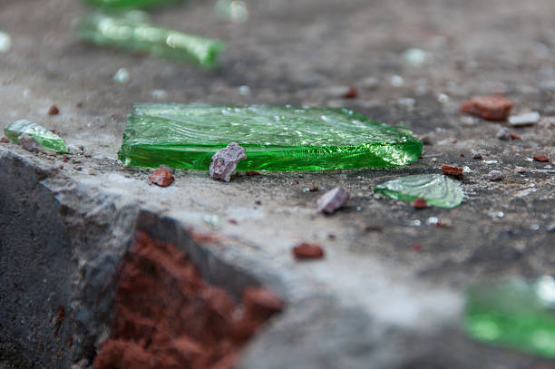 istock Glass fragments on the ground 528415170