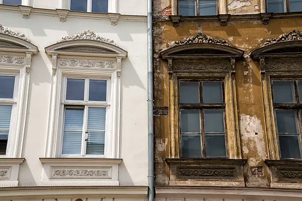 Front of a building in the oldtown of Krakow