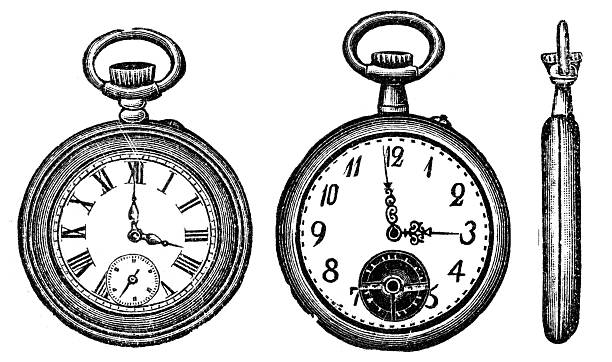 ilustrações de stock, clip art, desenhos animados e ícones de relógio de bolso - pocket watch