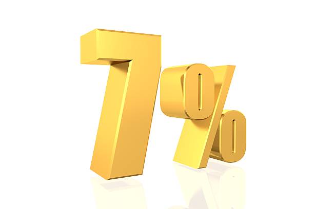 istock Discount 7  percent off. 3D illustration. 528416439