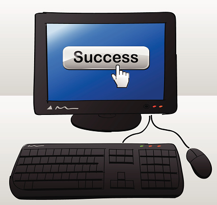 Success Computer Version Success Computer Stock Illustration - Download Image Now - Abstract ...