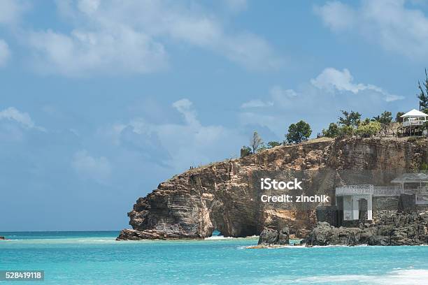 Baie Rouge Pink Sand Beach Stock Photo - Download Image Now - Antilles, Beach, Coastline