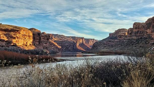 istock Colorado Riverway Recreation Area Mountain Morning Reflection, Moab, Utah, 528419968