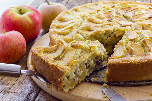 istock Tasty apple pie homemade 528421394