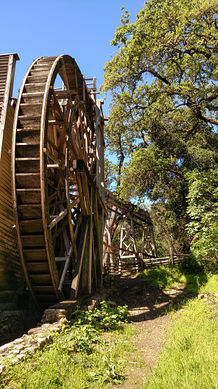 Waterwheel Bale Grist Mill State Historic Park Calistoga Napa Valley California