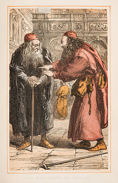 The Merchant Of Venice By Shakespeare Engraving 1870 Stock Illustration -  Download Image Now - iStock
