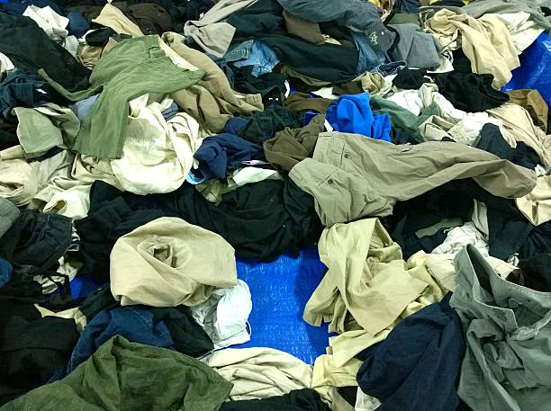 istock The Secondhand clothes in the market 528424332