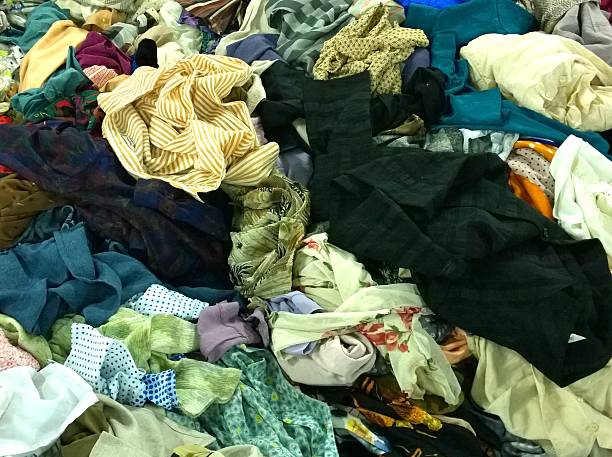 istock The Secondhand clothes in the market 528424384