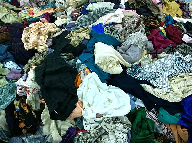 istock The Secondhand clothes in the market 528424446