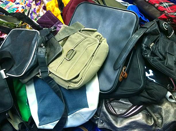 istock The secondhand bag in a market 528425130