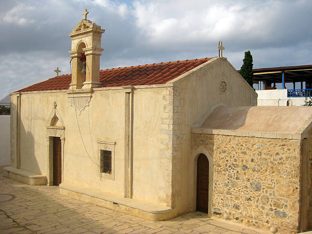 istock Small Orthodox Church in Greece 528427703