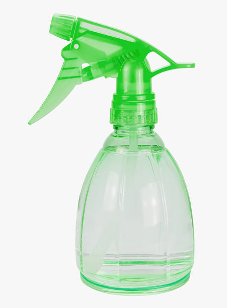 istock green plastic spray bottle isolated on white background,clipping path 528427822