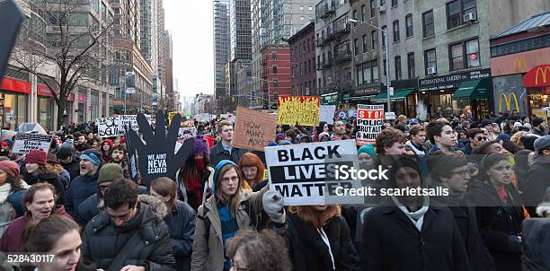 Protest In New York Stock Photo - Download Image Now - Racism, Protest, Riot