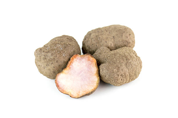istock Air potato, dioscorea isolated on white background 528430339