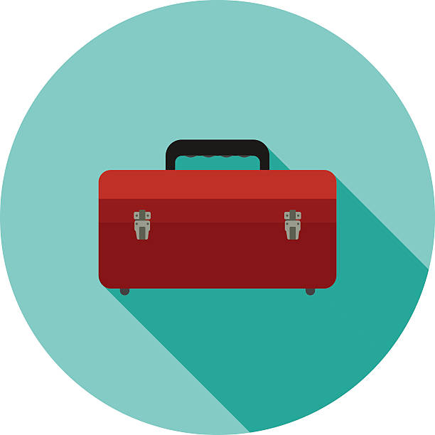 writing toolkit clipart Toolbox Tool, box, container icon vector image. Can also be used for tools. Suitable for use on web apps, mobile apps and print media. toolbox stock illustrations