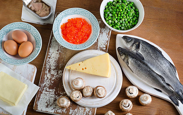 istock Foods highest in Vitamin D. View from above 528434444