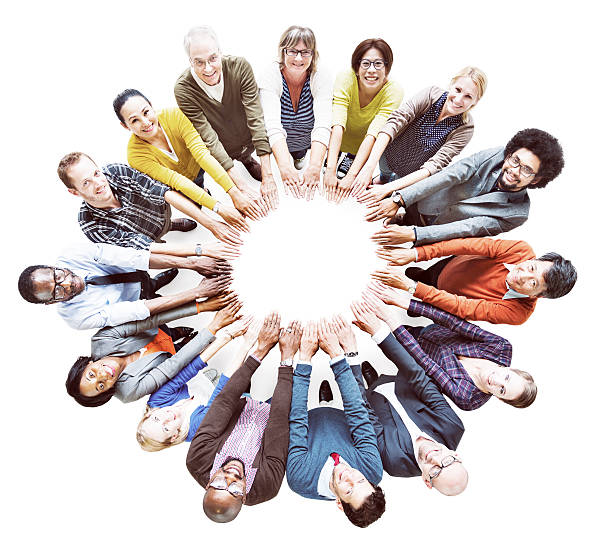 istock Multi-ethnic Diverse Group of People In Circle Concept 528435782