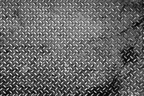 istock Diamond steel metal sheet 528436322