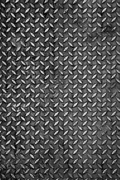istock Diamond steel metal sheet 528436466