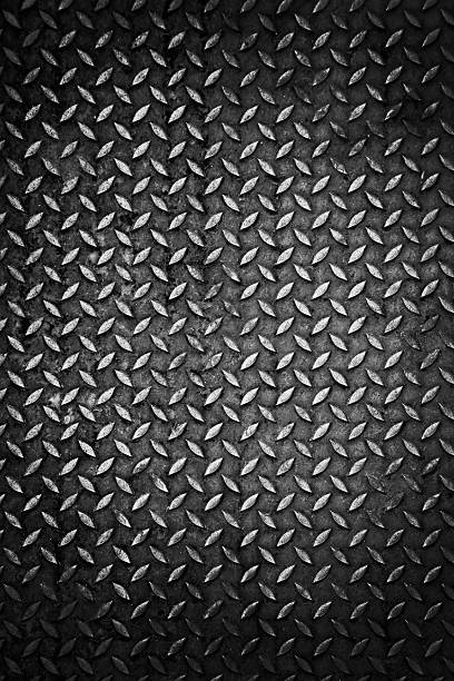 istock Diamond steel metal sheet 528436474