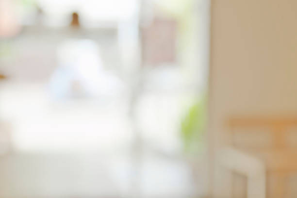 istock Blurry home transparent door 528437246