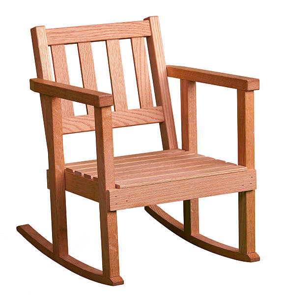 istock Small Rocking Chair isolated on white 528437661