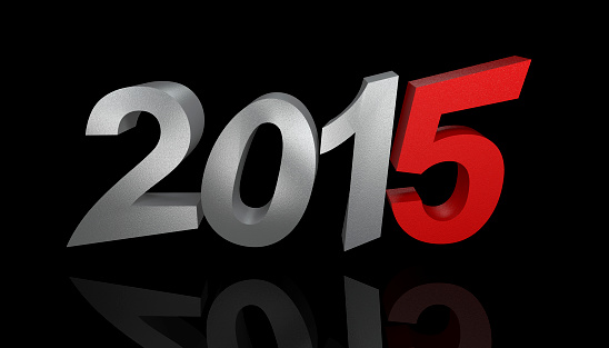 New Year 2015 - Black background