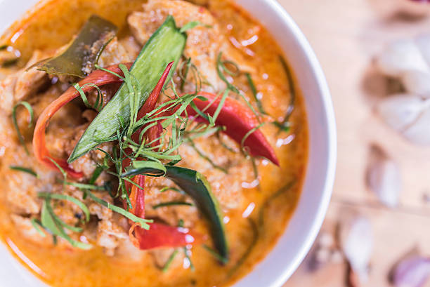istock Close up delicious thai food 528439704