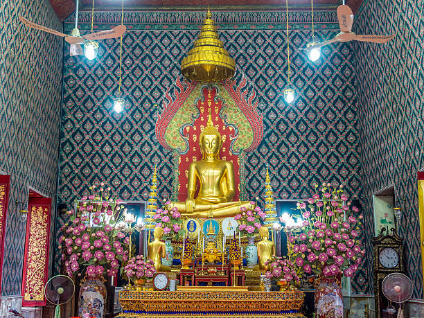 istock Buddha statue at Wat Molilokayaram Bangkok Thailand. 528440611