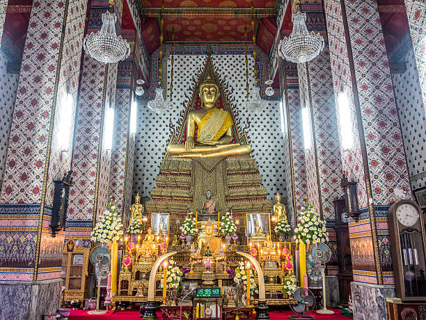 istock Buddha statue at Wat Arun Rajwararam Bangkok Thailand. 528440615
