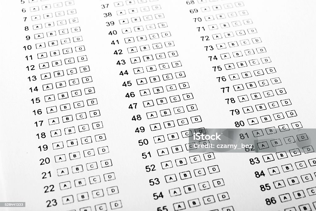 Blank Sheet Test Stock Photo - Download Image Now - Educational Exam ...