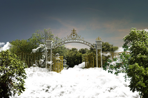 3d illustration of the heaven gate