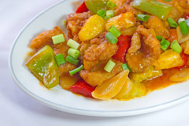 istock Sweet and sour sauce fried with pork 528442147