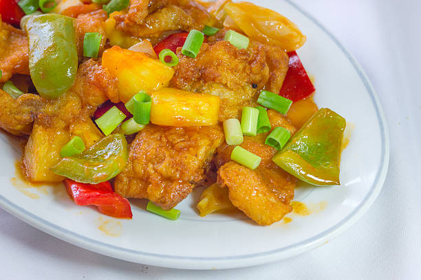 istock Sweet and sour sauce fried with pork 528442149