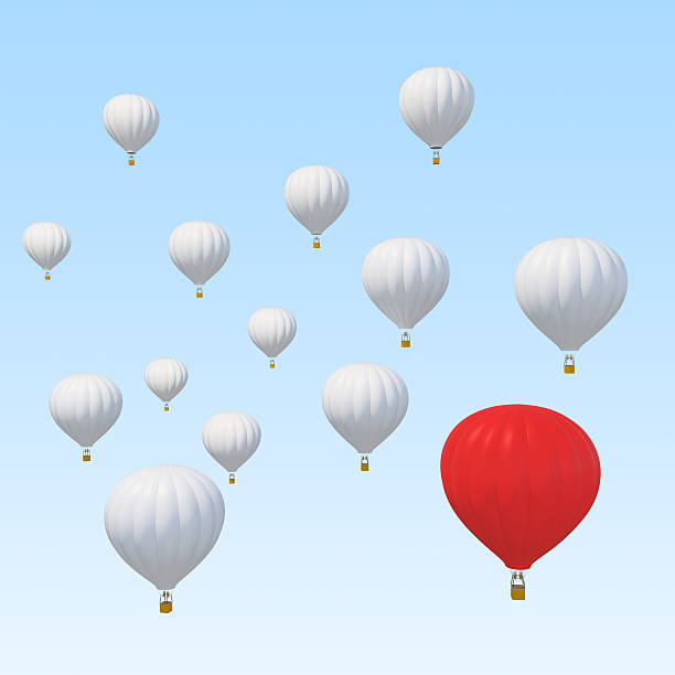 istock Best of breed concept with a red hot air balloon 528442912