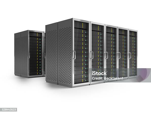 Network Server Room Stock Photo - Download Image Now - Business, CPU, Computer