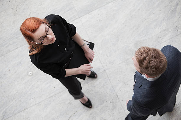 istock Two business people have a meeting 528444354